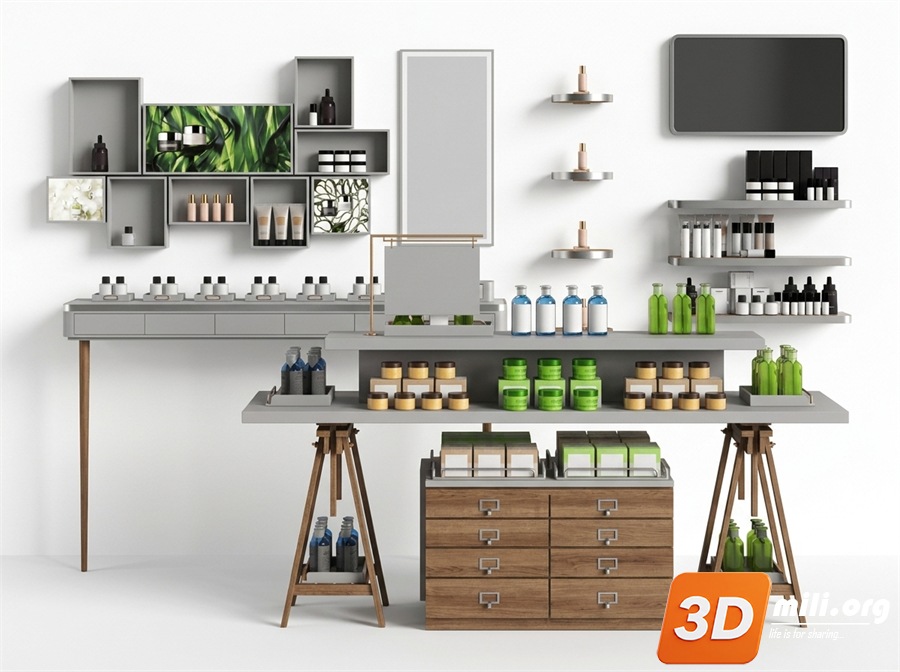 Cosmetic Store Skp Files 